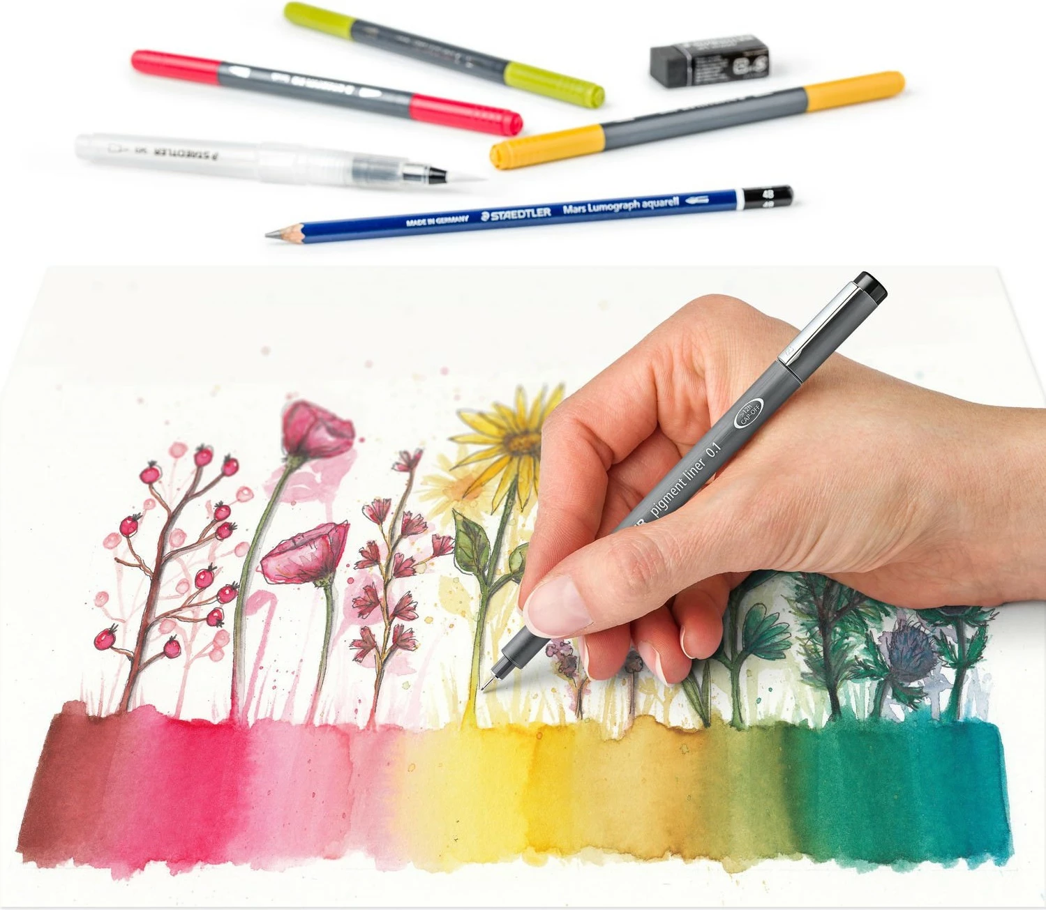 Set akuarel STAEDTLER 61 3001-1, 12 copë, ngjyra të përziera
