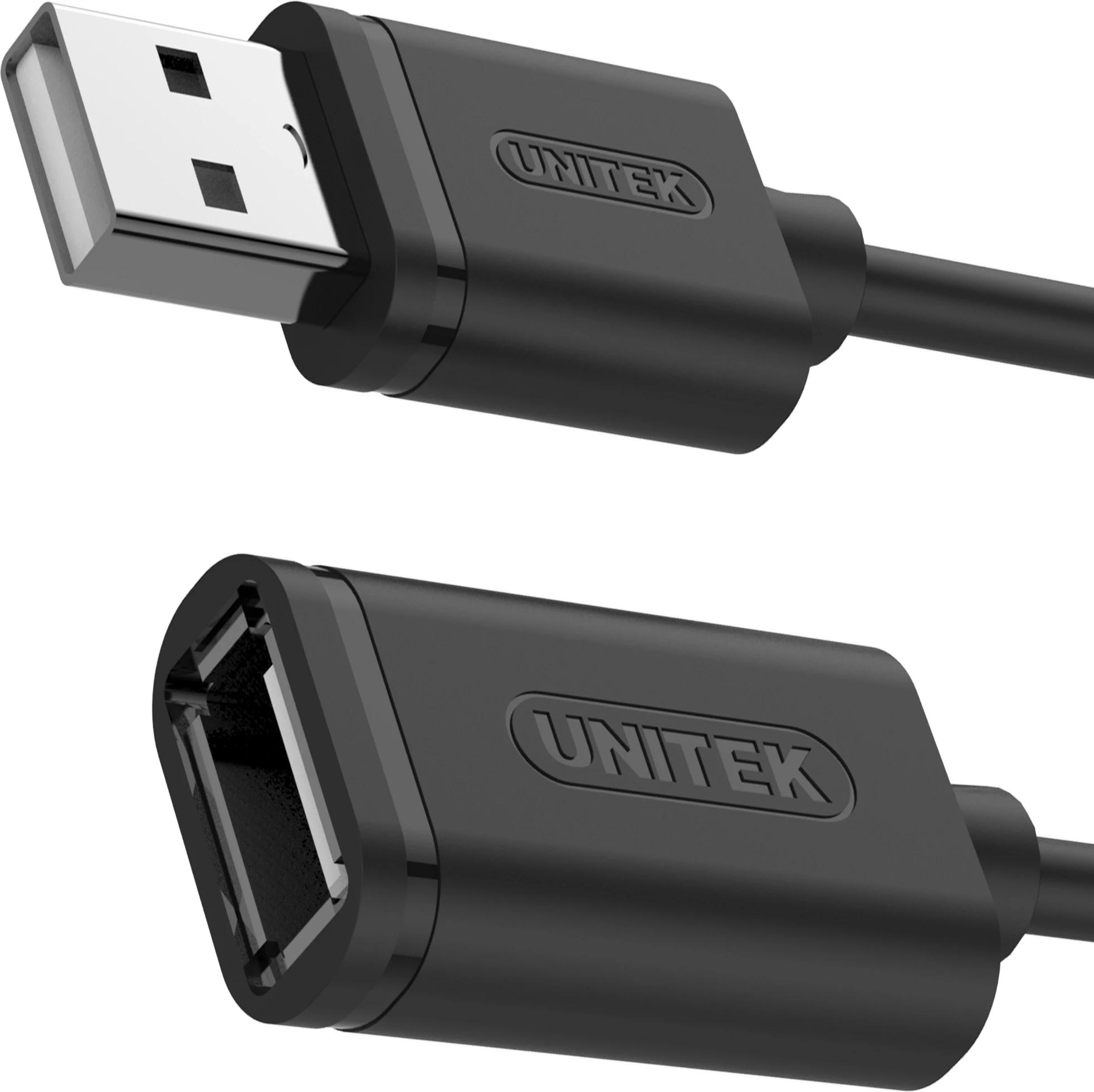 Kabllo USB-A - USB-A Unitek Y-C418GBK, 5 m, USB 2.0, e zezë