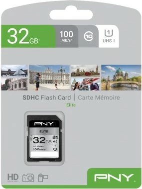 SD kartelë PNY Elite 32GB SDHC Class 10 UHS-I e zezë