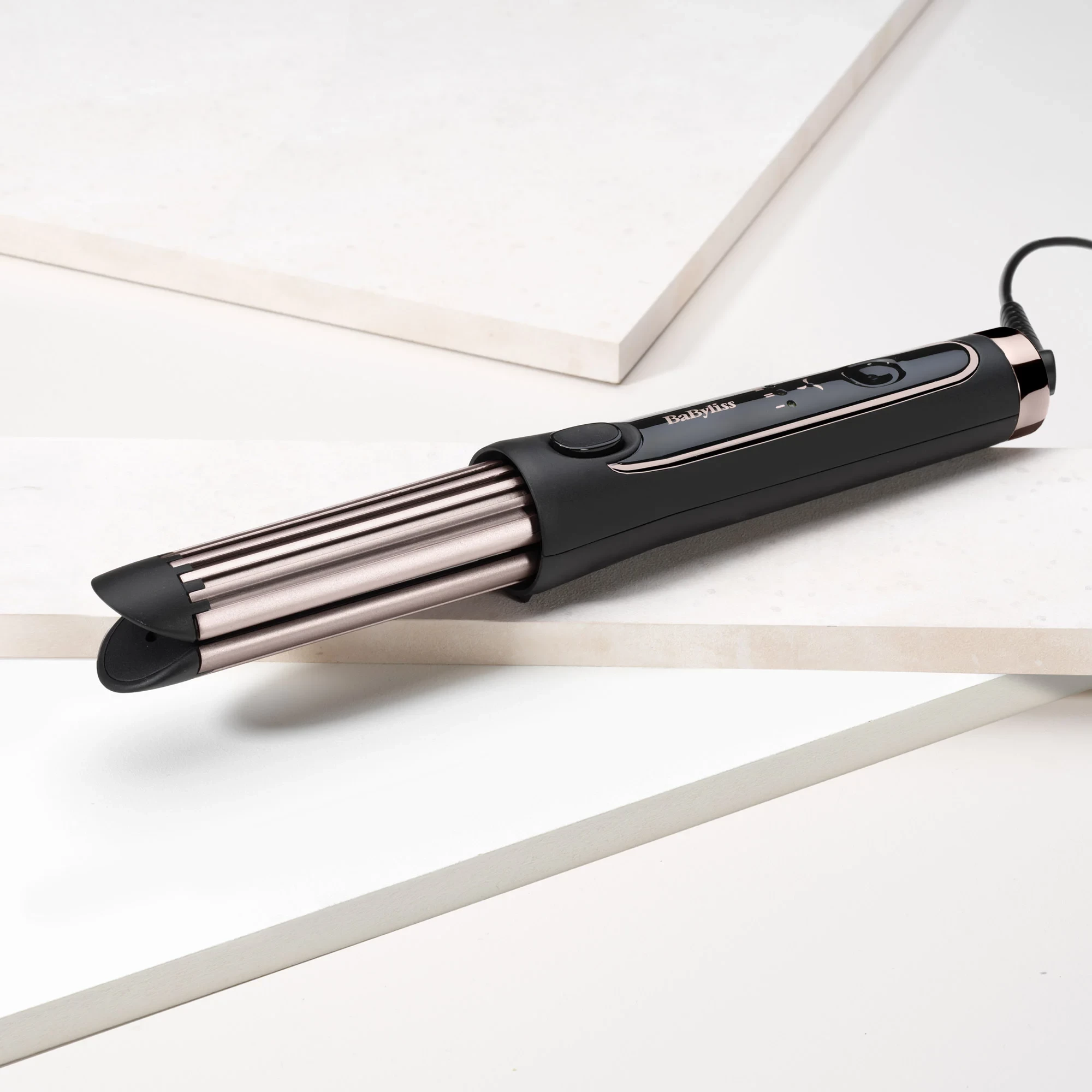 Figaro për flokë, BaByliss C112E, 2-në-1, 36 mm, 160-180-200°C, Cool Air