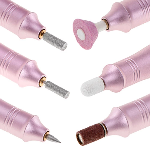 Freze elektrike për thonj, Adler, AD 2181, deri 13500 RPM, 5 shpejtësi, rikarikues USB-C me LED, set 11-në-1, rozë