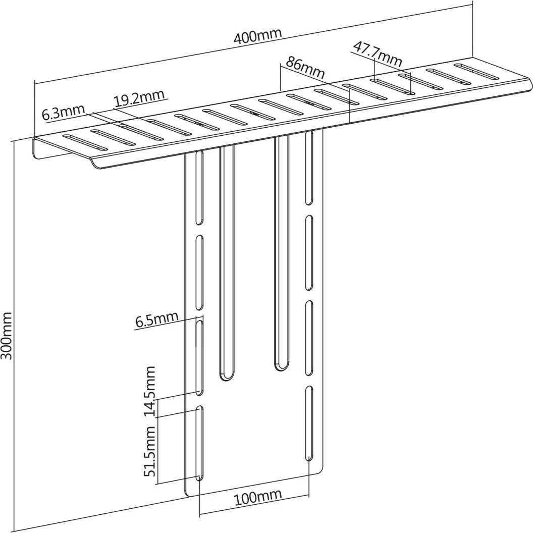 Mbajtëse Maclean NanoRS RS464 për kamera/mikrofon/altoparlant, VESA 100x100, e zezë