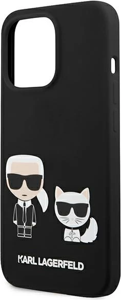 Mbështjellës, Karl Lagerfeld, KLHCP13LSSKCK, për iPhone 13 Pro / 13 6.1", silikon hardcase, i zi