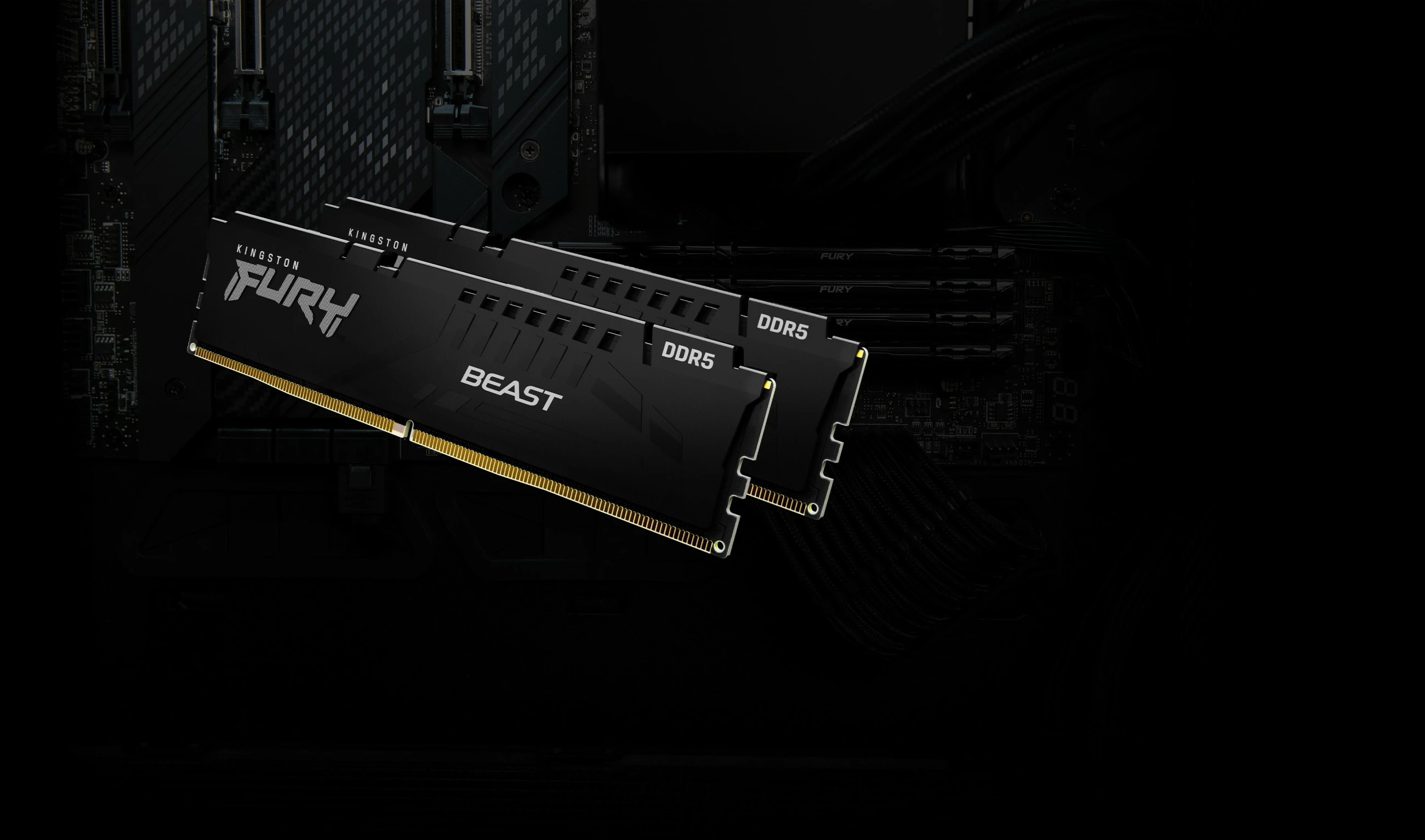 RAM Memorje Kingston FURY Beast 64GB 6000MT/s DDR5 CL30 e zezë