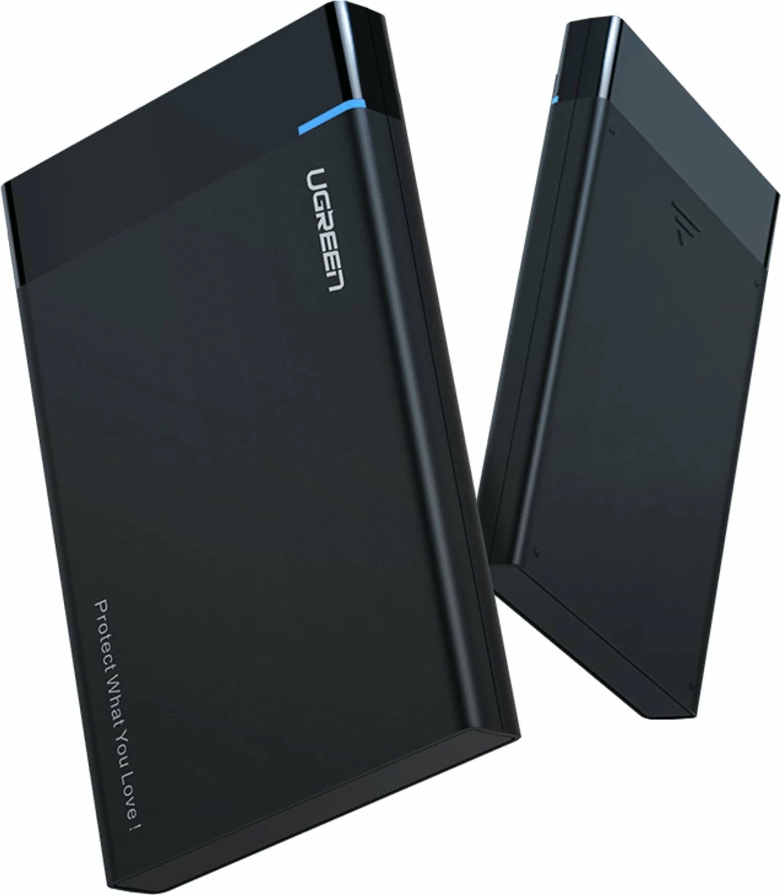 Kasë eksternale për HDD/SSD 2.5\" Ugreen US221 USB-C SATA 3.0, kabllo 50 cm, e zezë