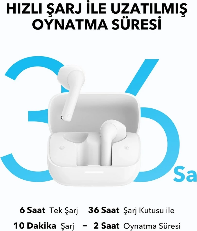 Kufje Soundcore A3994G21 K20i, True Wireless Stereo, In-ear, Bardhë