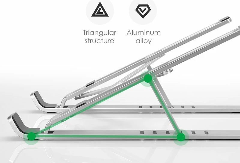 Mbajtës laptopi Tech-Protect Alustand universal, alumini, gri e errët