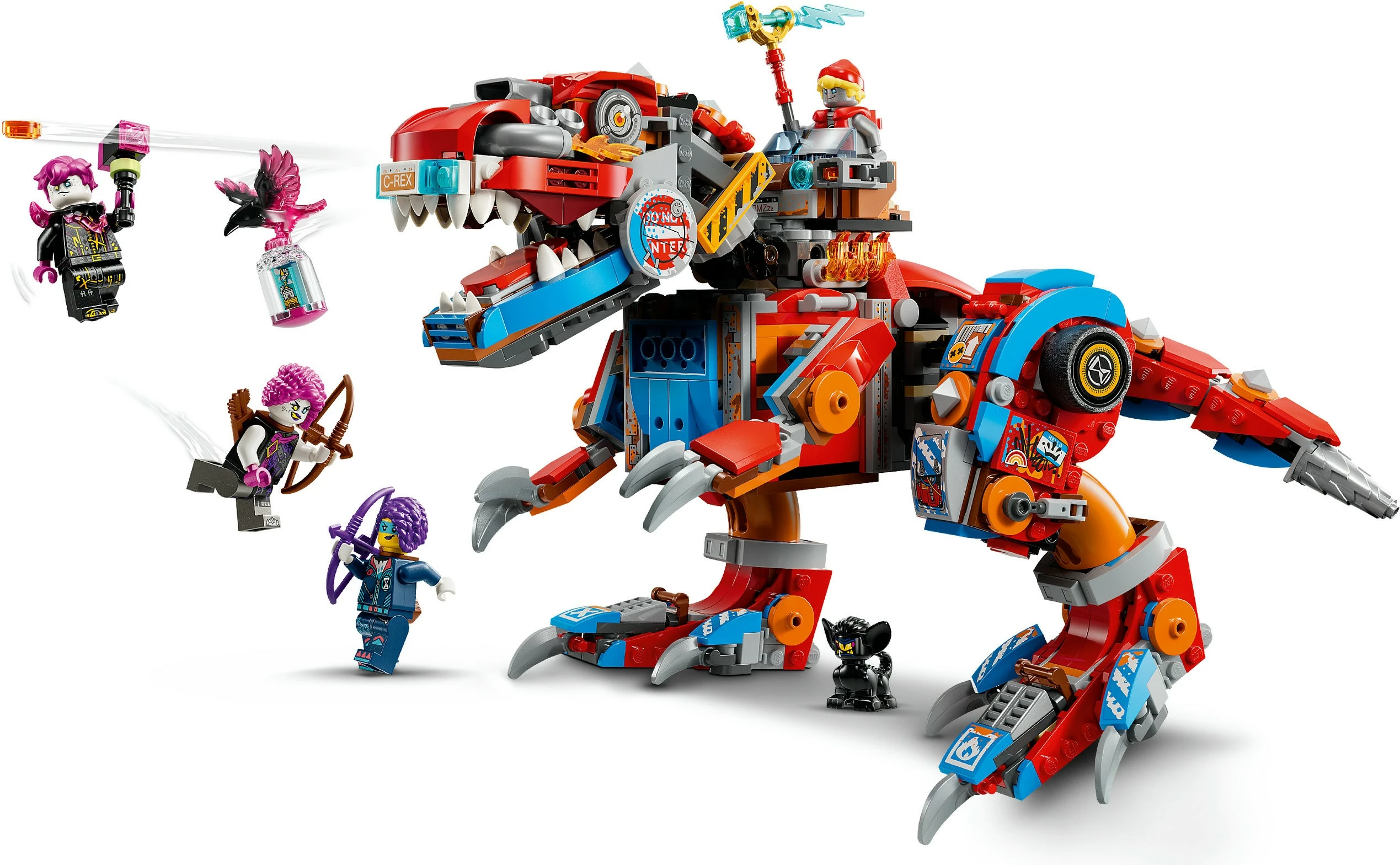 Set ndërtimi LEGO DREAMZzz 71484 Cooper's Dino-Mech C-Rex, shumëngjyrësh