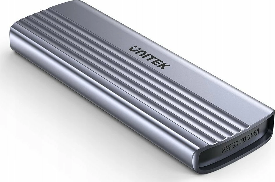 Kasë e jashtme për SSD M.2 NVMe Unitek S1241B01, USB-C 10Gbps, alumin, argjend