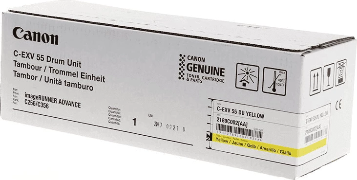 Njësi cilindri, Canon, C-EXV55 2189C002, rendiment 45000 faqe, standard, e verdhë