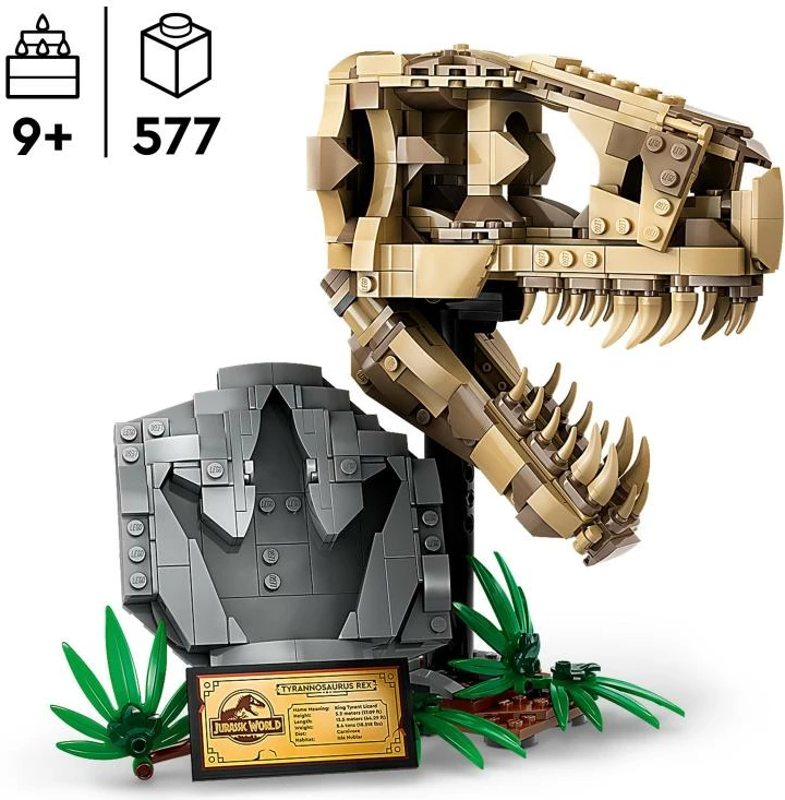 Set ndërtimi, LEGO, Jurassic World 76964 T. rex Skull, për moshat 9+