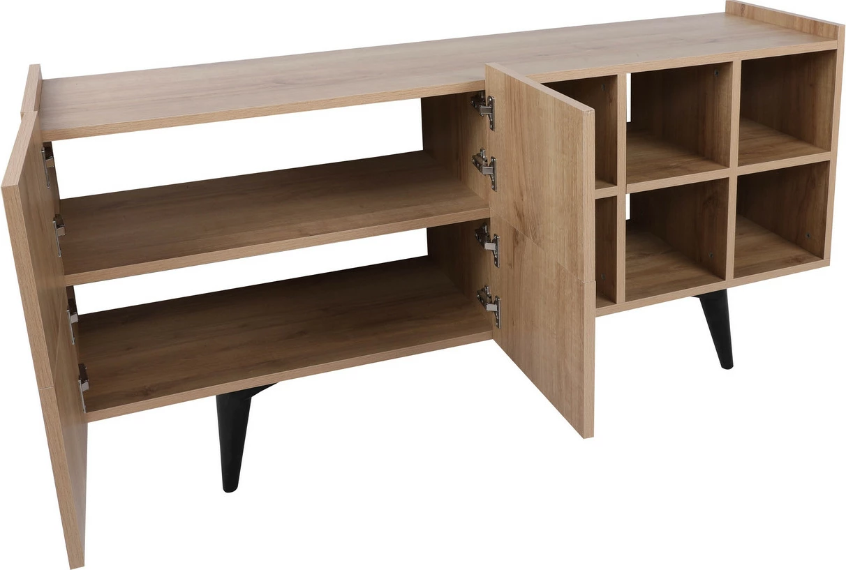 Konsol Skye Decor, ngjyrë lisi, 150x42x71cm