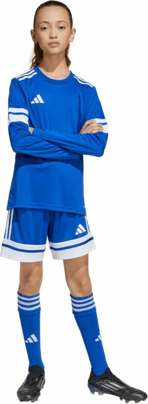 Maicë me gjatësi të gjatë për fëmijë adidas, e kaltër [Madhësia: 128 cm]