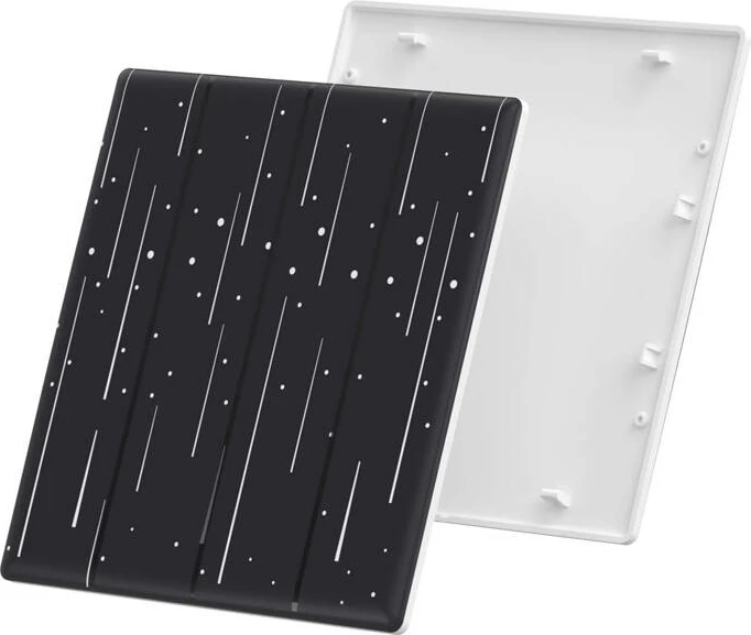 Kapak dekorativ Sonoff T5-4C-86-star për çelës të mençur me prekje, i zi