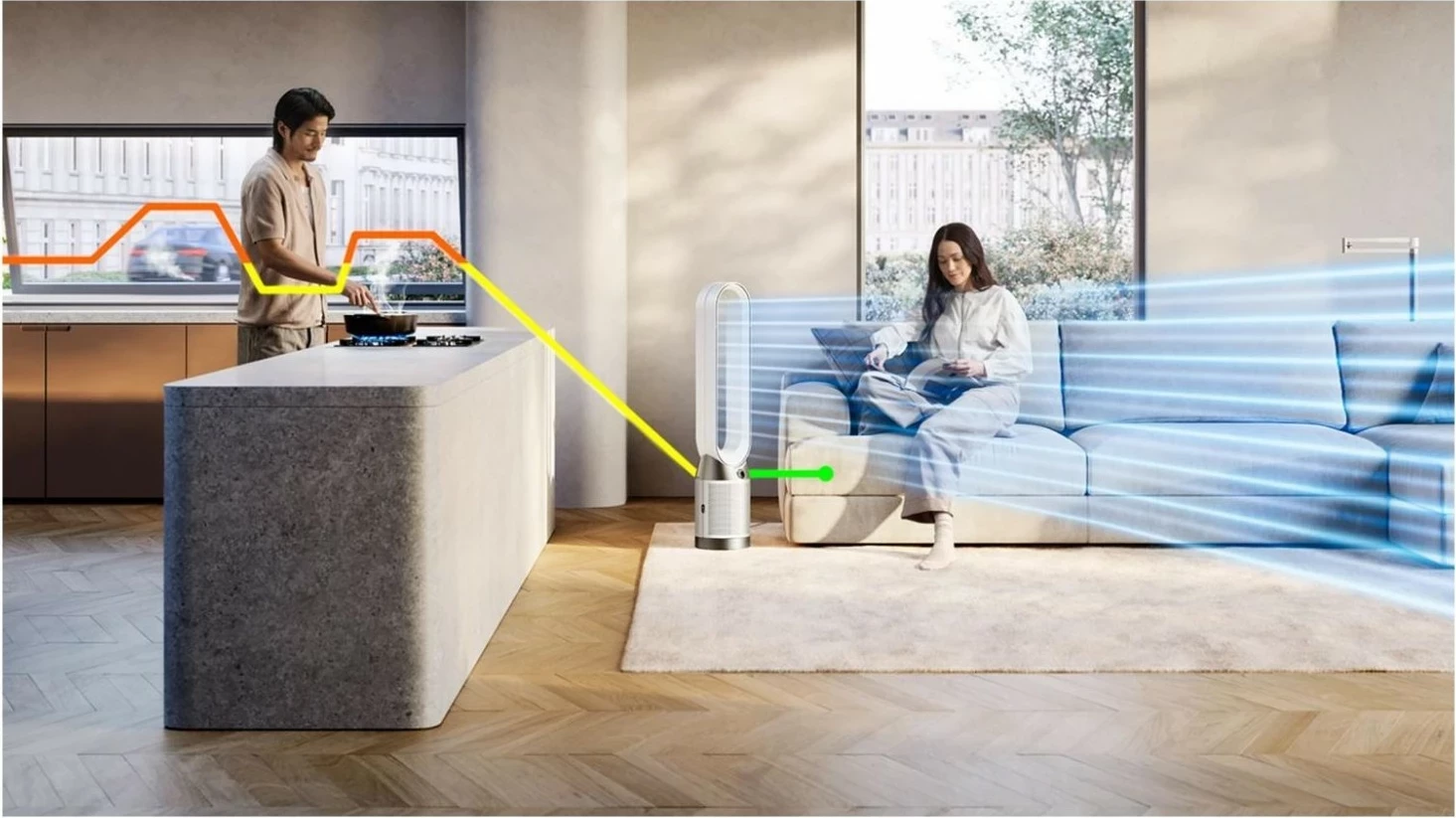 Purifikator ajri Dyson Purifier Cool PC1, HEPA 13, smart, argjendtë