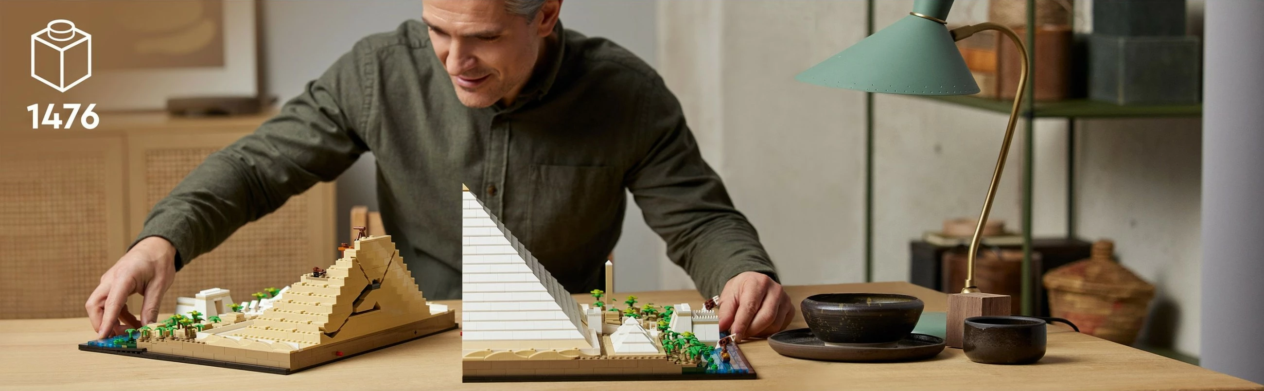 Set ndërtimi LEGO Architecture Great Pyramid of Giza, 1476 pjesë, Multikolor