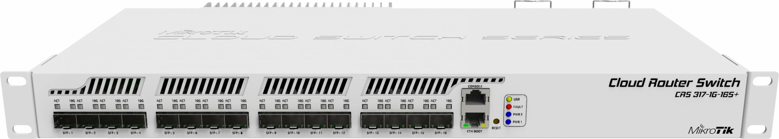 Switch MikroTik CRS317-1G-16S+RM, Managed, L3, Rack mounting, 1U, Gri