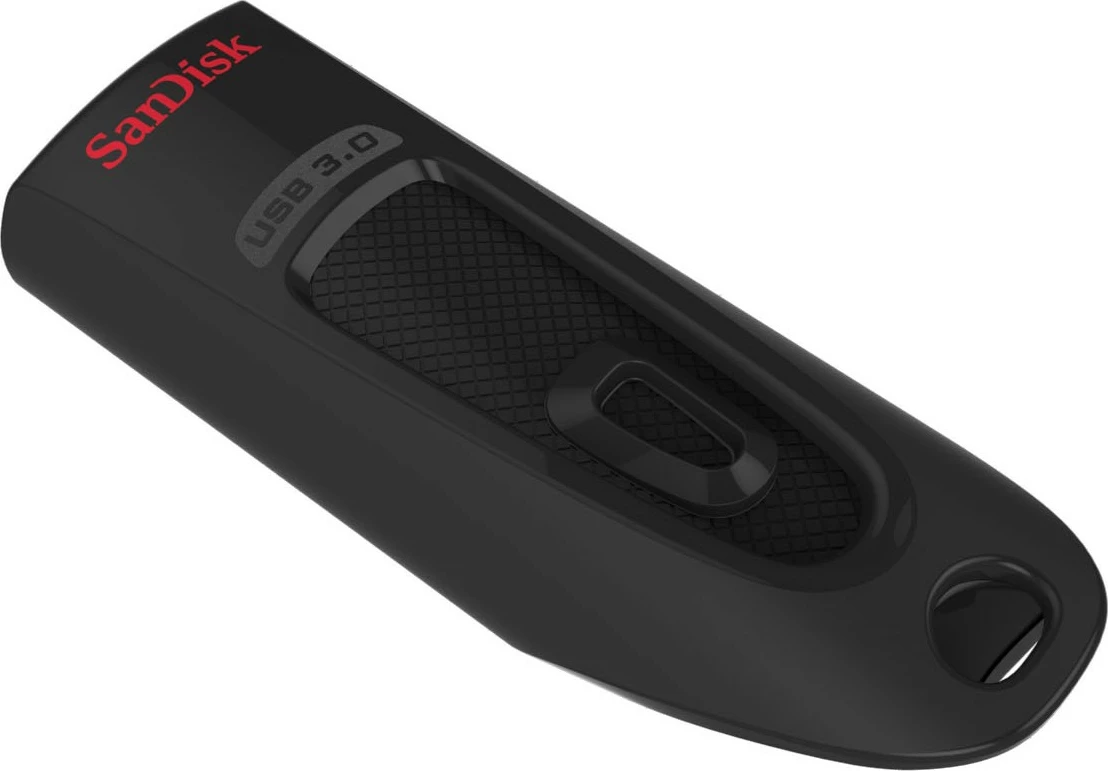 USB SanDisk Ultra, 128 GB, USB Type-A, 3.2 Gen 1, 100 MB/s, Slide, Black