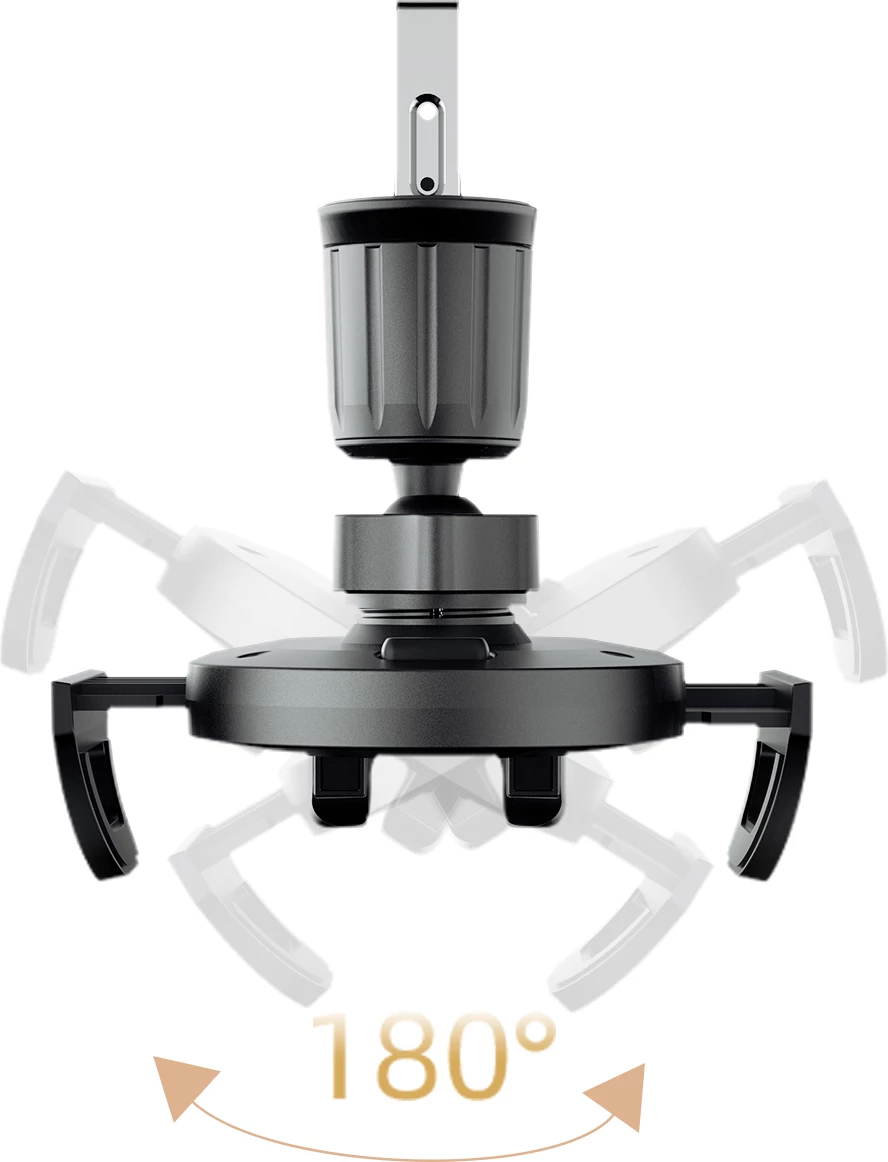 Mbajtës celulari Dudao F2+, për grilë ajri, kapje automatike, i zi