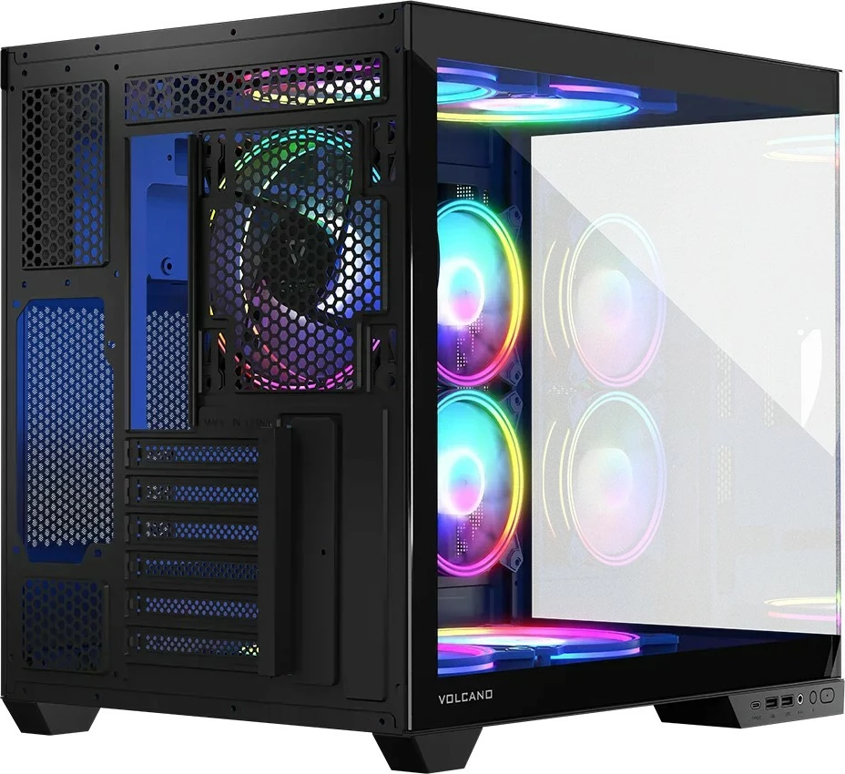 Kasë MODECOM Volcano Panorama NF Midi, ATX, ITX, Micro ATX, Gri