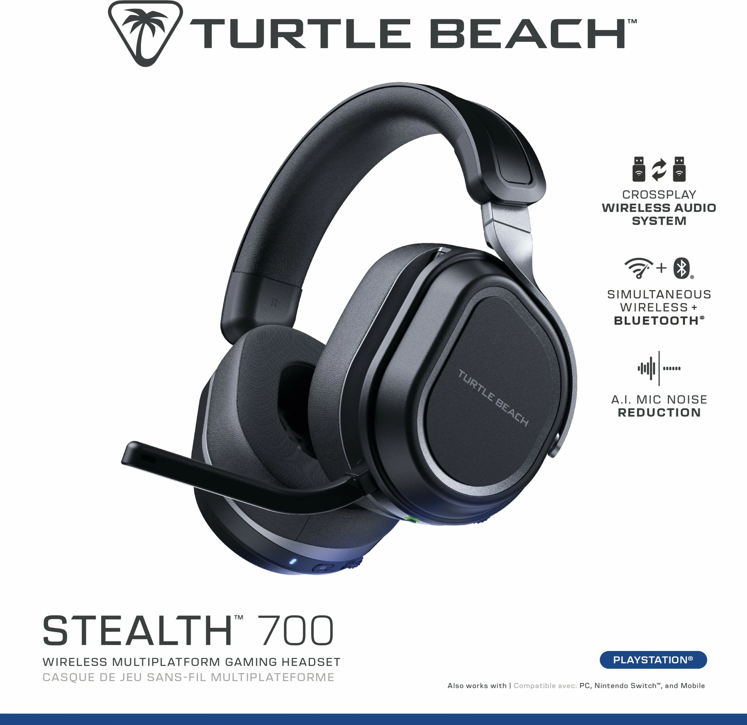 Kufje Turtle Beach Stealth 700, Wired, Gaming, 800 g, E zezë