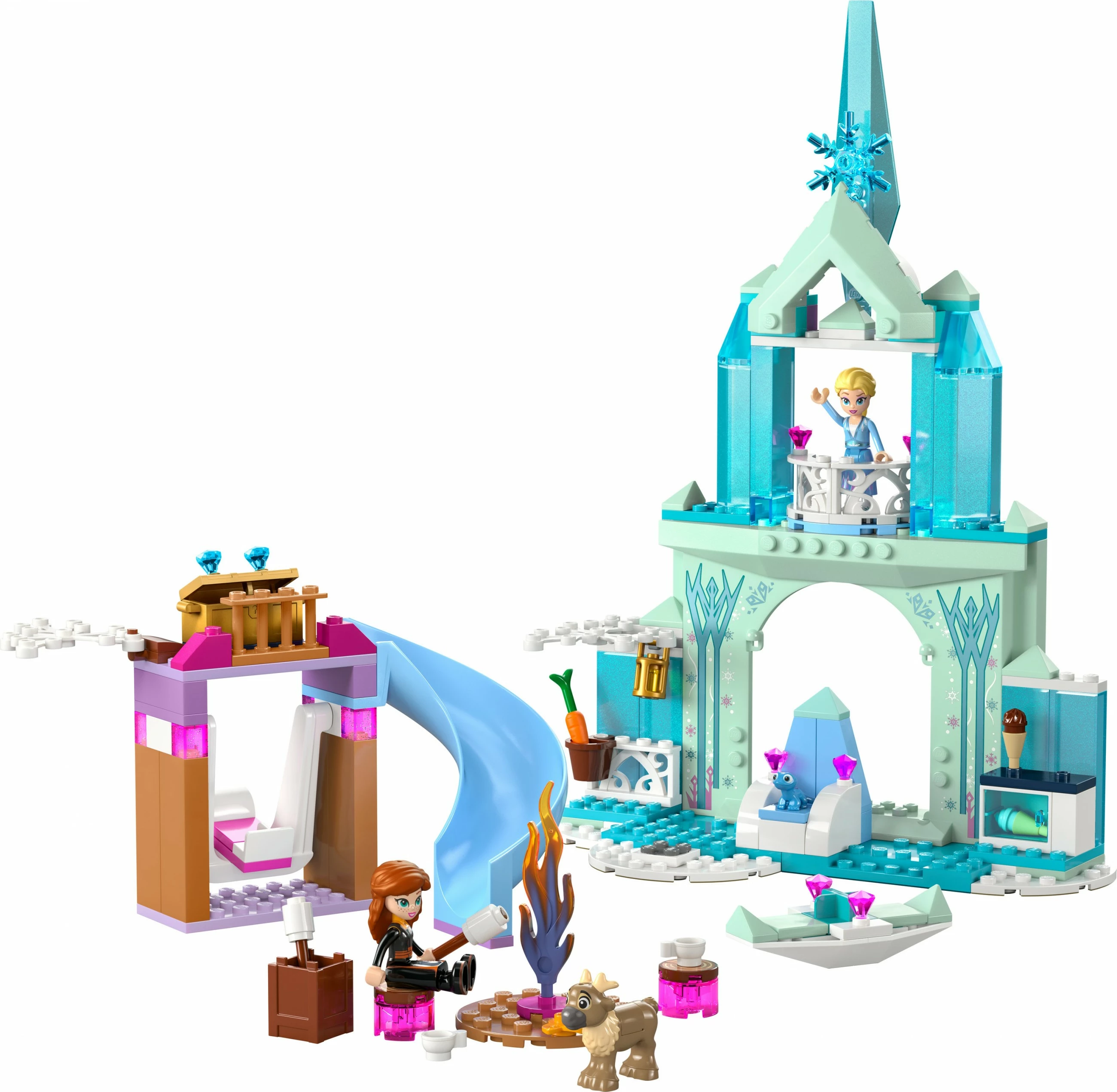 Set ndërtimi LEGO Disney 43238 Elsa's Frozen Castle, 163 pjesë, shumëngjyrësh