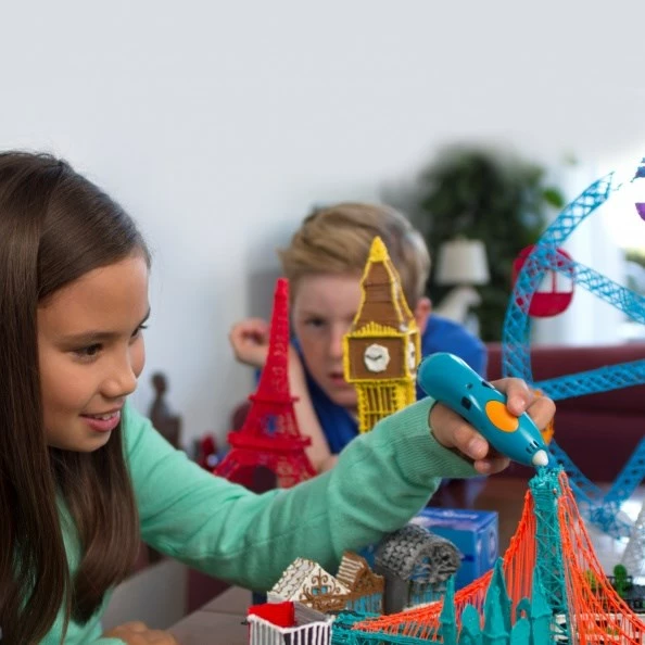 Material për printim 3D 3Doodler Start 3DS-ECO-MIX1-75, plastikë kompostuese, blu, e kuqe, e bardhë