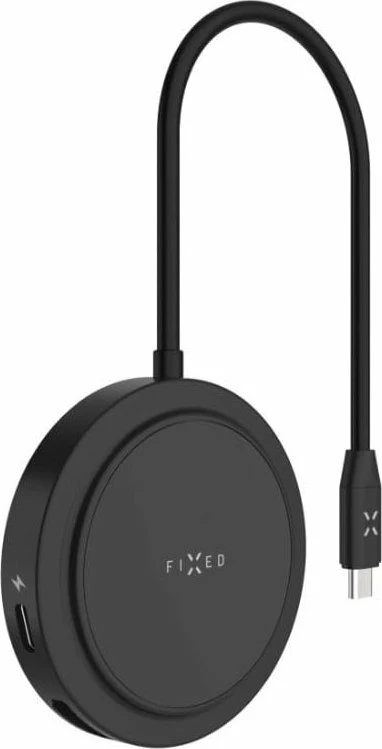 Hub USB Fixed MagHUB 7-port me karikim pa tela FIXHU-M-BK, i zi