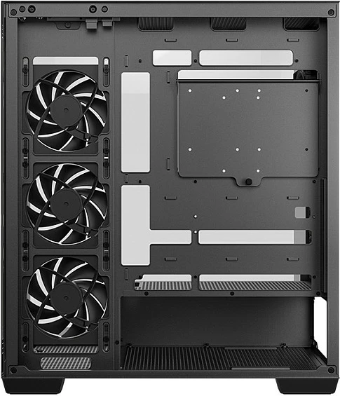 Kasë Deepcool CG580 4F V2, Midi Tower, xham i temperuar, RGB, e zezë
