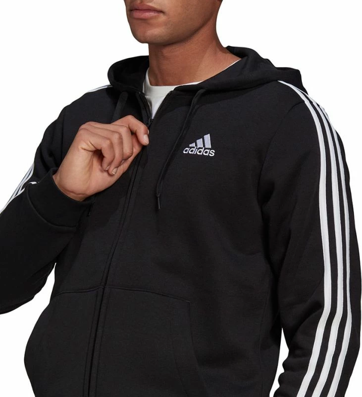 Duks me kapuç adidas për meshkuj, i zi