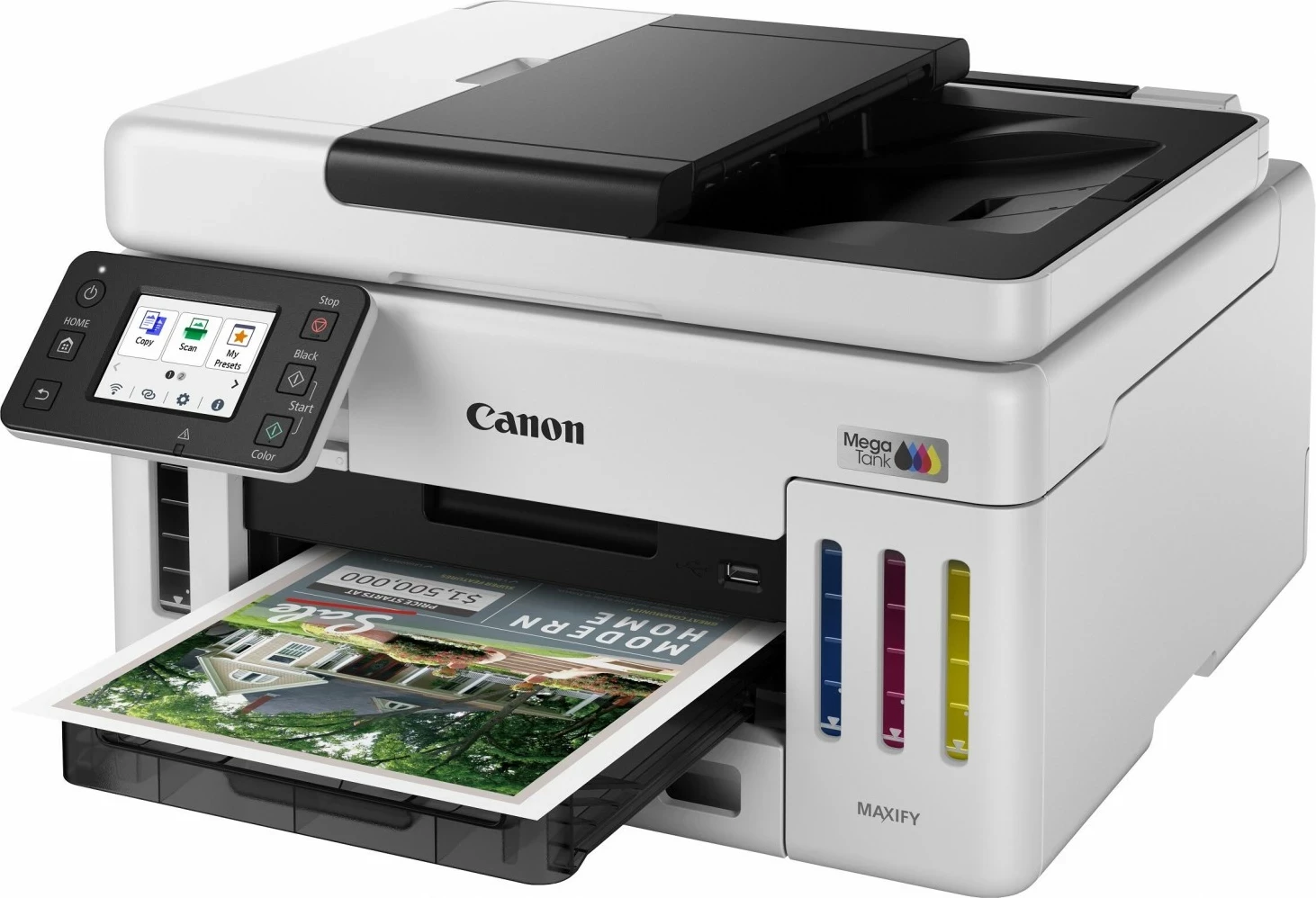 Printer Canon MAXIFY GX6140, inkjet, multifunksional, i bardhë