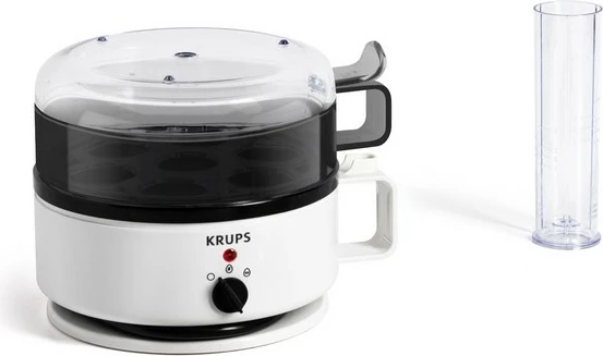 Zierës vezësh Krups EG 230115, 7 vezë, plastikë, i bardhë