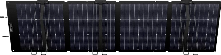 Panel diellor EcoFlow 220W NextGen, palosshëm, bifacial, i zi