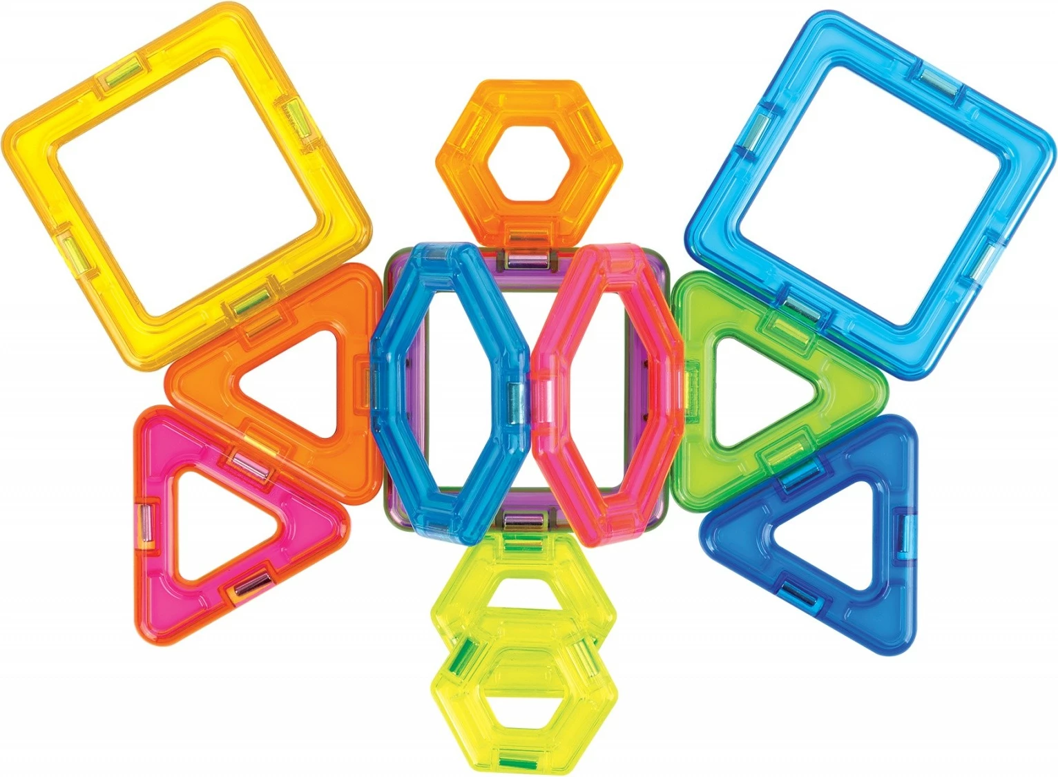 Set lodrash magnetike Magformers Challenger, 14 pjesë, shumëngjyrëshe