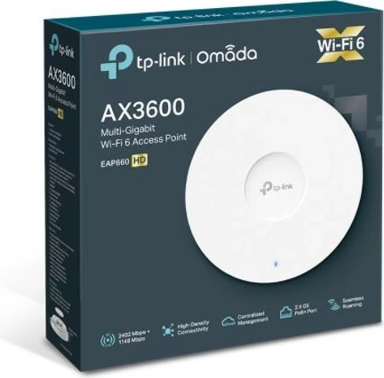 Pikë aksesi TP-LINK EAP660 HD, WiFi 6 AX3600, PoE, Bardhë