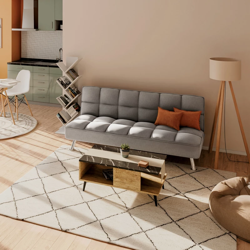 Paketa mobilje për dhomë ndeje studentore Smooth set prej 2 pjesësh