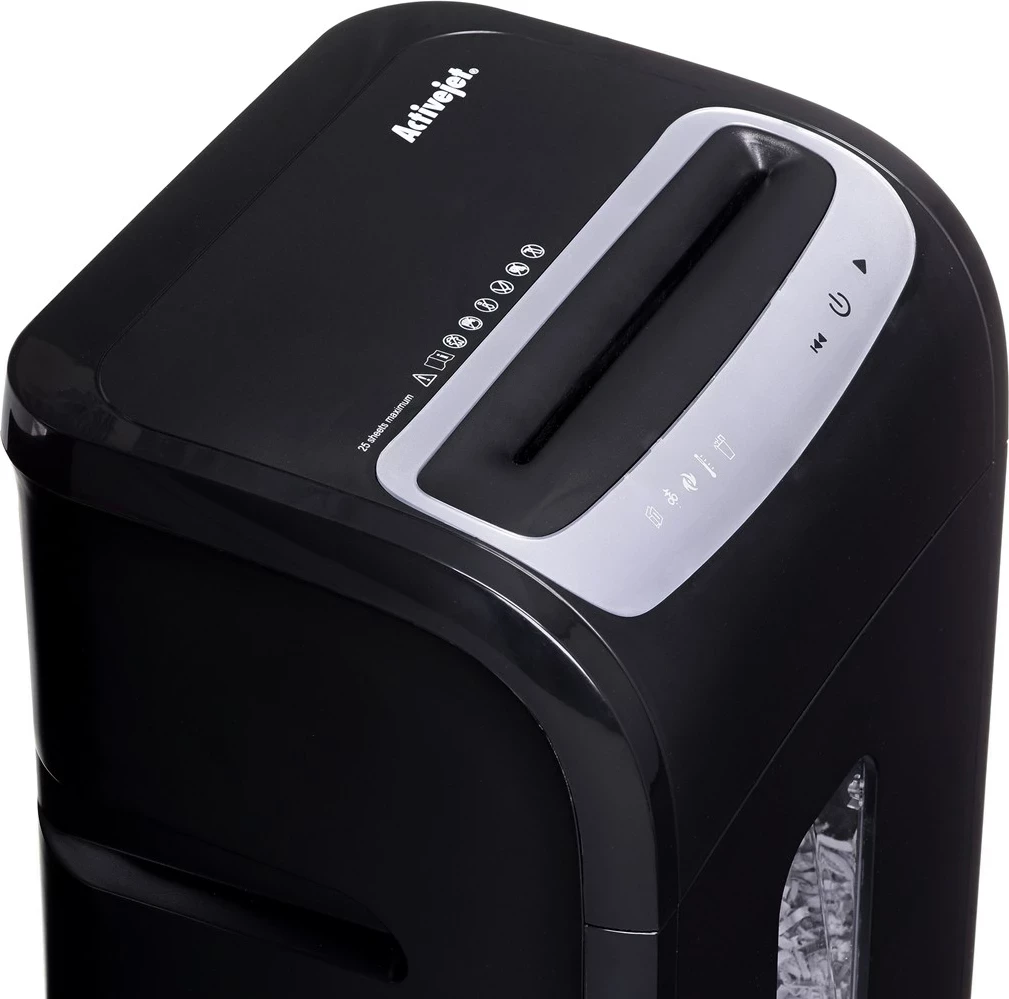 Activejet ASH-2502C Shredder for documents, black color