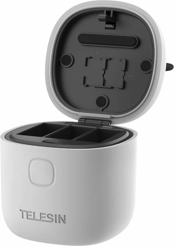 Karikues i papërshkueshëm nga uji 3-vendësh Telesin GP-BTR-904-GY për GoPro Hero 12/11/10/9, Gri