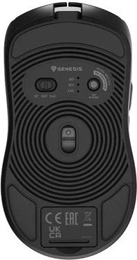 Mausi Wireless Genesis Zircon 500, ngjyrë e zezë
