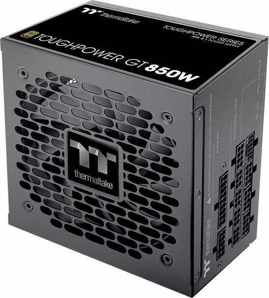 Furnizues rryme Thermaltake ToughPower GT 850W, ATX 3.1, 80 Plus Gold, modular i plotë, PCIe 12V-2x6, i zi