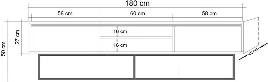 Set mobiljesh për dhomë dite, ngjyrë arre dhe e zezë, Laxus Takım 12