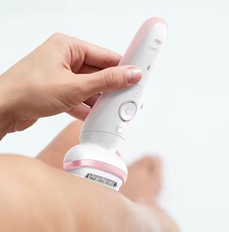 Epilator Braun Silk-épil 9-000, i bardhë-rozë