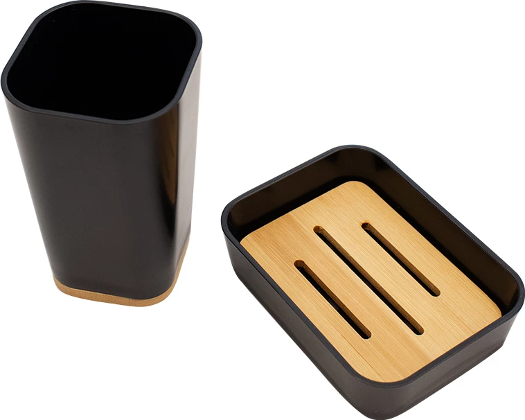 Set aksesorësh për banjo 2 pjesë Nature ngjyrë e zezë