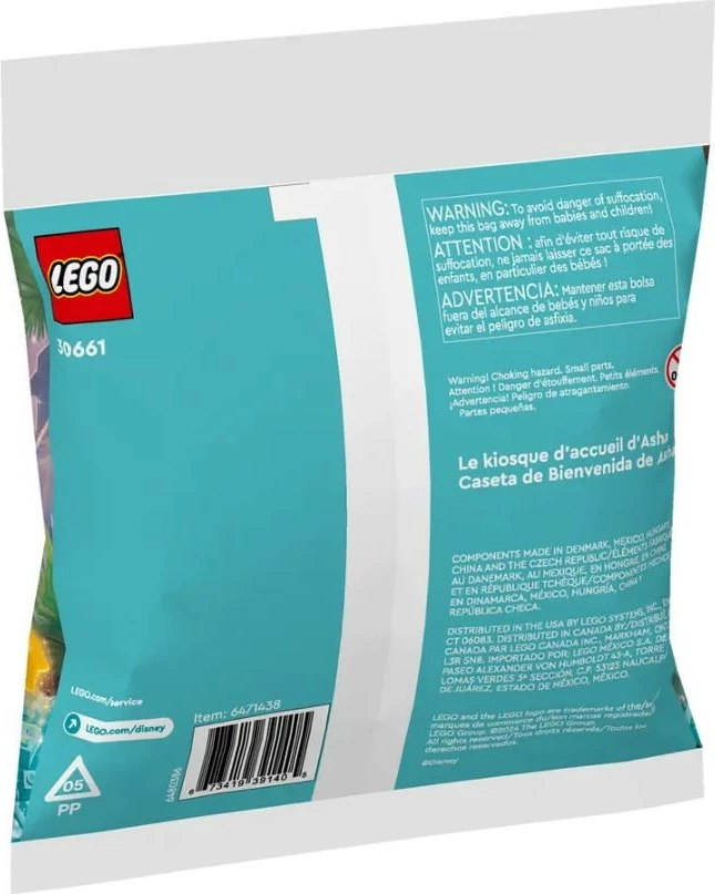 Set lodrash LEGO Disney Wish 30661, Ashy, 46 pjesë, plastikë