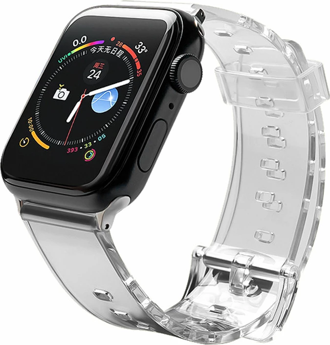 Rrip silikoni për Apple Watch Hurtel, 42/44 mm, i zi