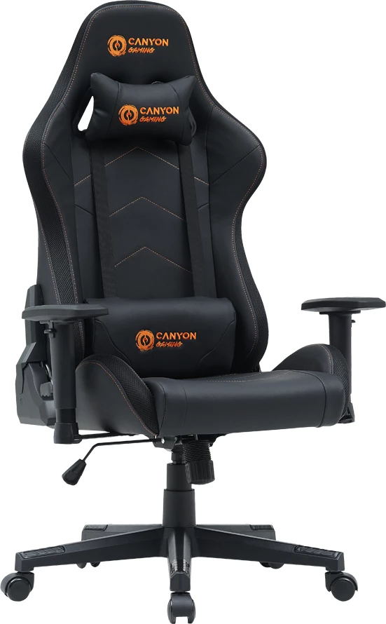 Karrige gaming CANYON Irida RGBCH03 RGB, ndriçim RGB, mbështetëse krahësh 3D, shpinë 90°-180°, e zezë