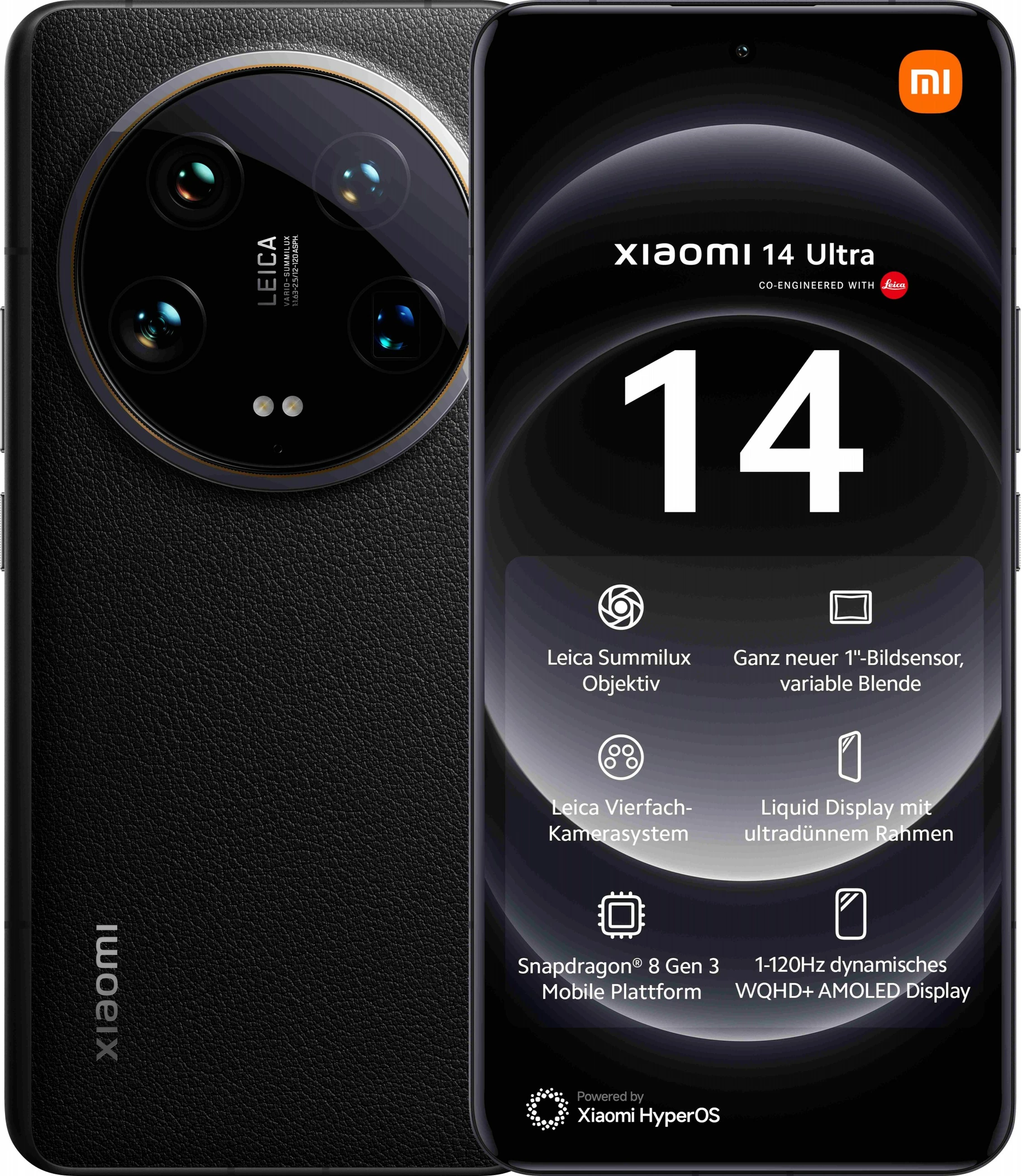 Celular Xiaomi 14 Ultra, 6.73", 16+512GB, 5G, i zi 