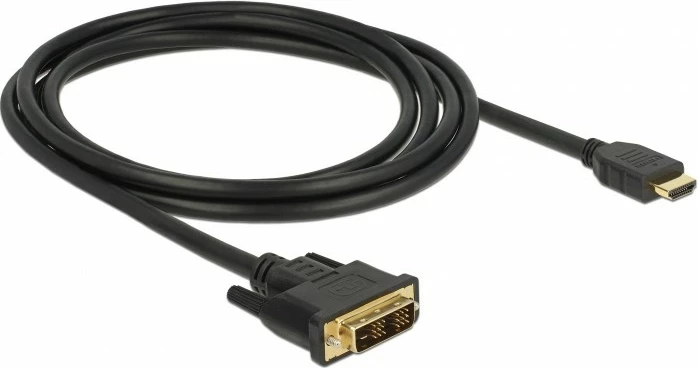 Kabllo HDMI në DVI-D DeLOCK 85584, 2m, gold plated