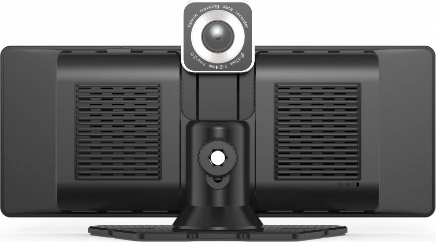 Ekran multimedial për veturë Maxcom MC01 me kamerë të përparme dhe të pasme, 9.3" HD IPS, i zi