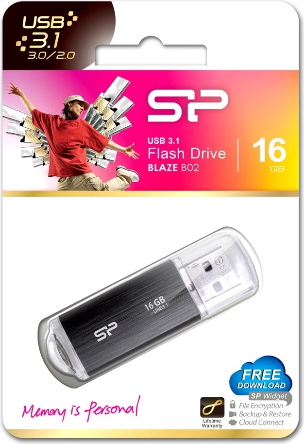 USB Silicon Power Blaze B02, 16GB, i zi
